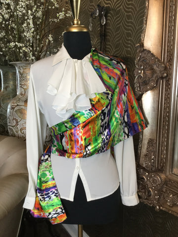 Evolve silk water color scarf