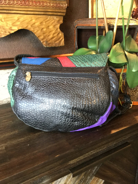 Vintage 80's colorful handbag