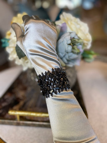 Wiccan pagen pewter beaded handmade bling bracelet