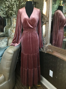 Knox Rose plum elastic waist dress