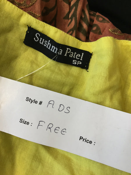 Sushma Patel yellow ombre sequin dress
