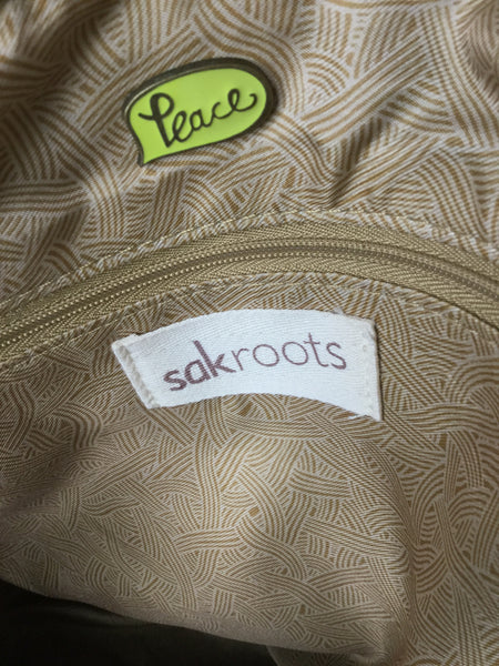 Sakroots peace multi print handbag