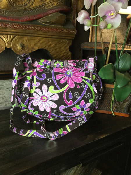 Ver Bradley brown floral handbag