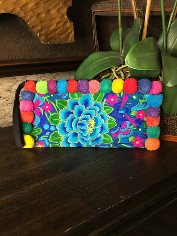 Lou Lou colorful floral clutch