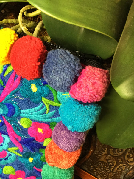 Lou Lou colorful floral clutch