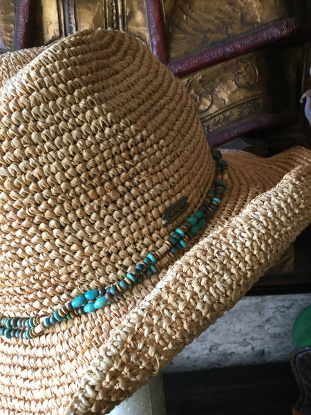 Sun & Sand woven beaded cowboy style hat