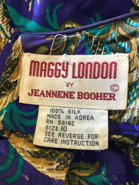 Maggy London Vintage Silk Floral Dresses (10)