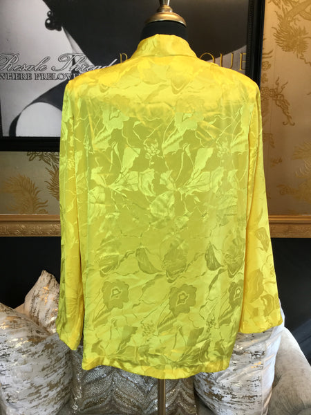 East West Vintage Satin Yellow Duster (L/XL)