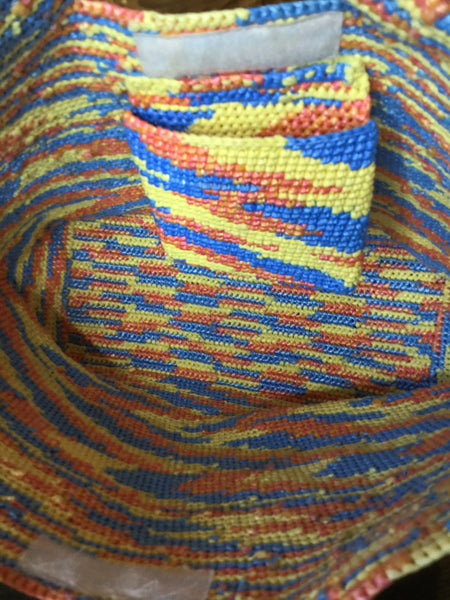 wovan rainbow crochet handbag