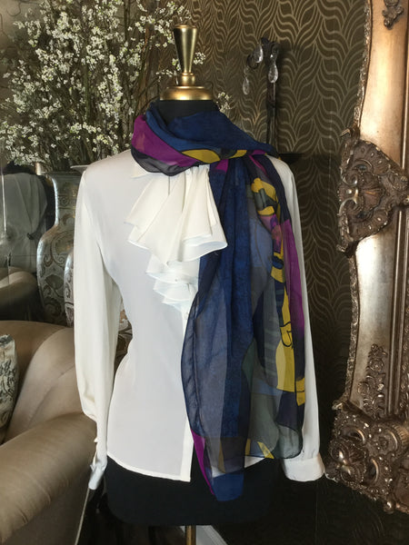 Picasso multi sheer scarf