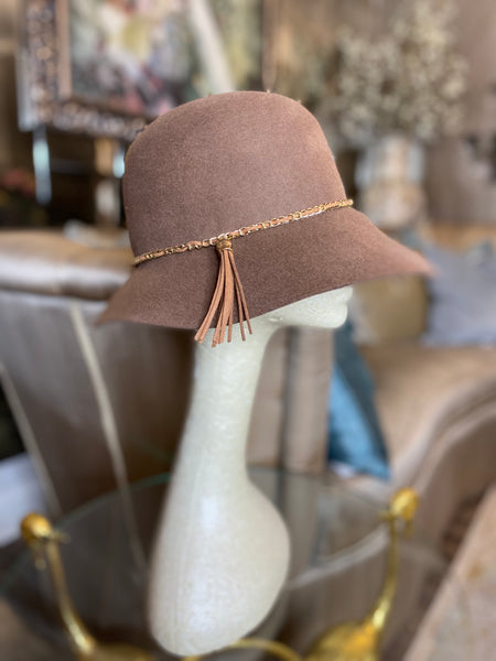callaman brown wool hat