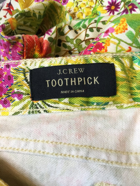 Toothpick multi floral pants