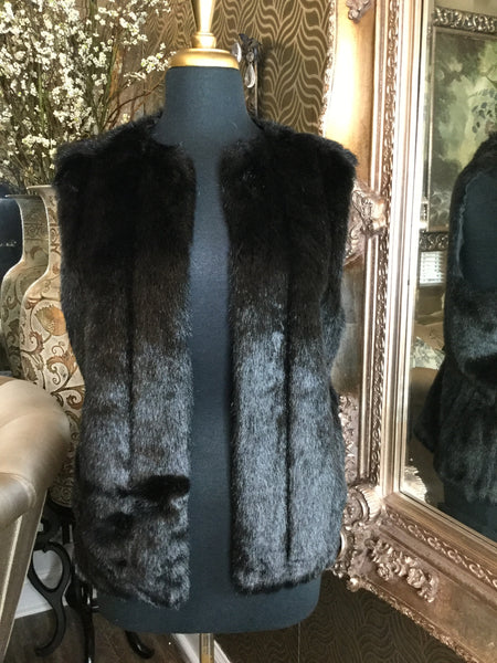 Vintage black fur jacket