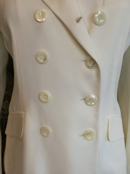 Vintage white double breast jacket pants