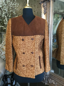 Vintage brown suede jacket