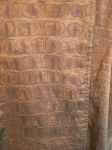 Vintage brown animal print hood jacket
