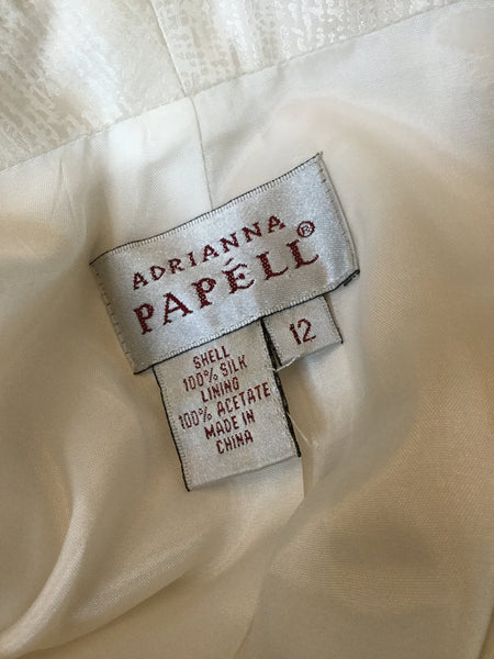 Vintage cream embroidered jacket skirt
