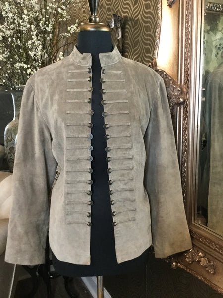 Vintage gray military style jacket