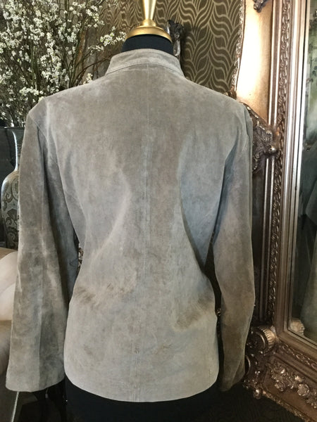 Vintage gray military style jacket