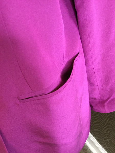 Vintage silk purple doubled breated jacket