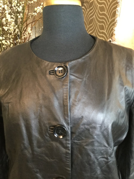 Vintage  black leather jacket