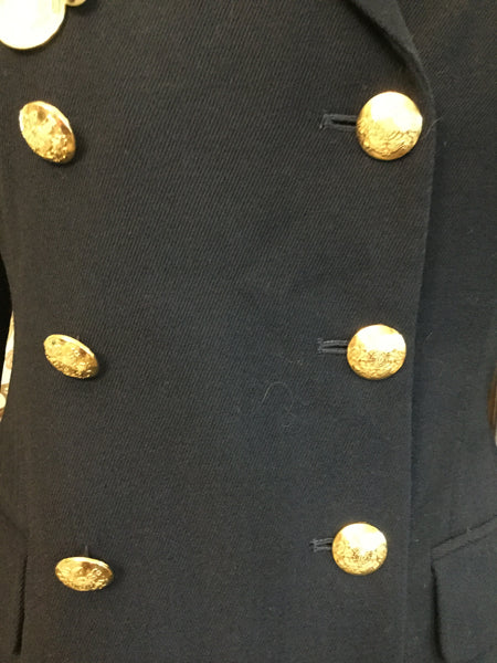 Vintage  black gold double breasted jacket