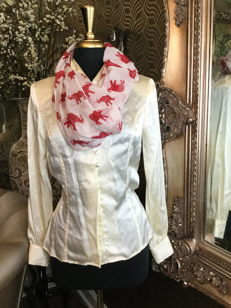 White red elephant infinity Scarf