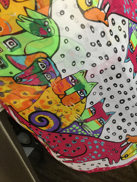 Colorful animal print Scarf