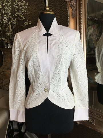 white lace jacket