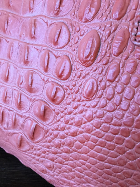 Croc embossed handbags