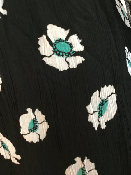Black floral multi print hobo maxi dress