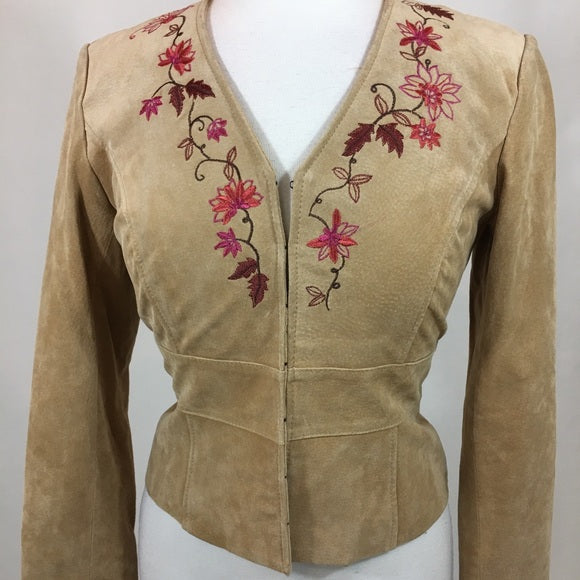Blazer jacket with flower design