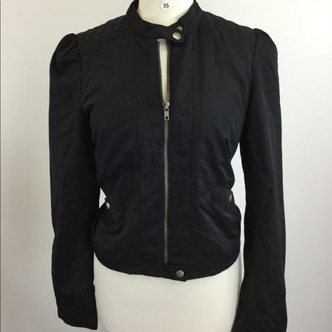 Black zipper jacket {B-35}