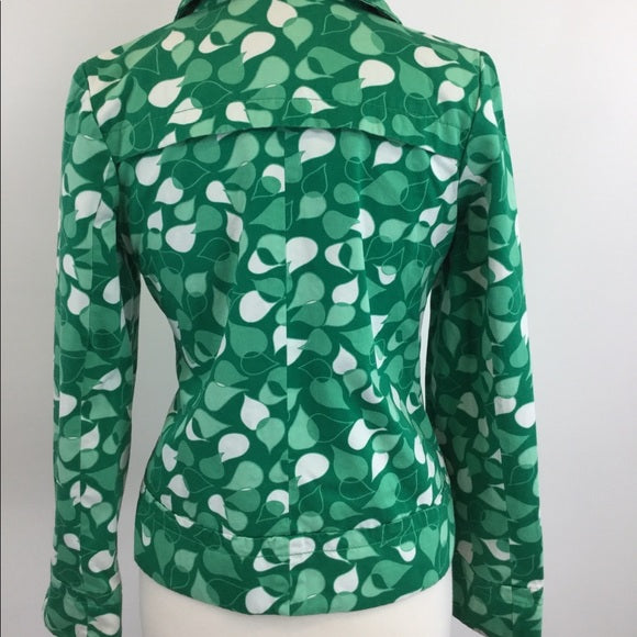 Green pattern blazer {B-34}