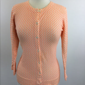 Orange pattern sweater {B-38}