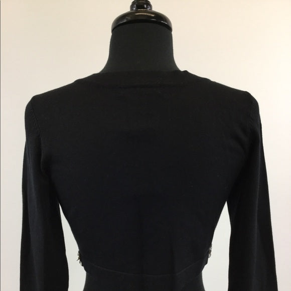 Black Mid Waist Cardigan Size S (B-91)