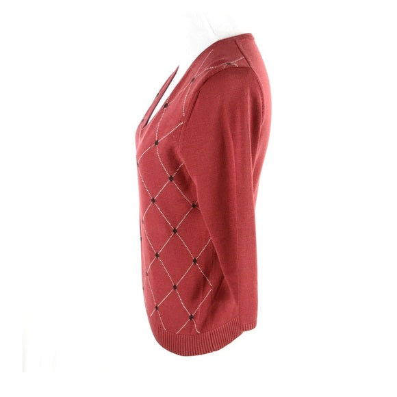 V-neck silk sweater ( B-102)
