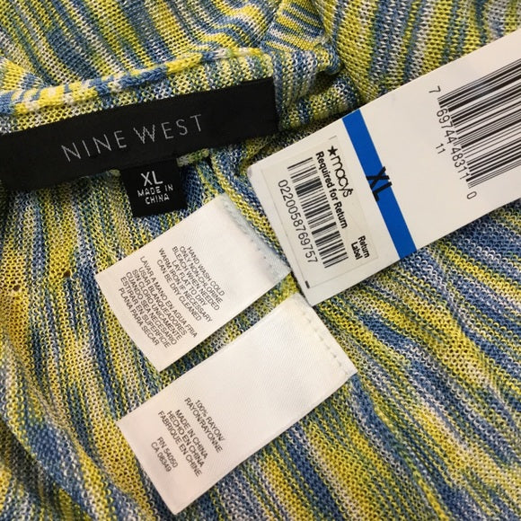 Multi Yellow/Blue Sweater Size XL (NWT)