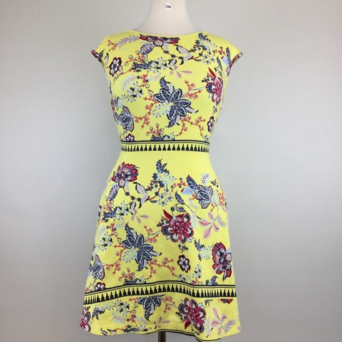 Multi Floral Yellow Size M