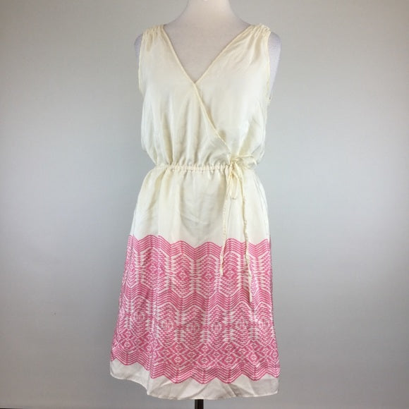 Multi Cream/Pink Dress Size S