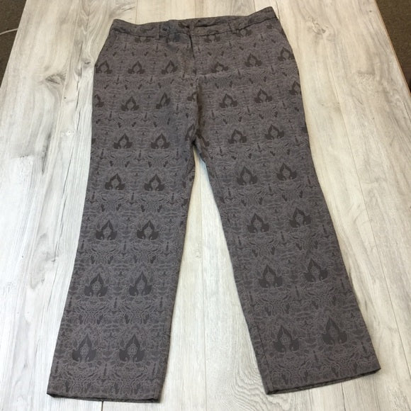 Brown Design Ankle Pants Size 12