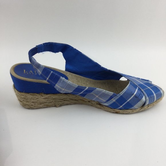 Plaid heel sandals Size 8 1/2