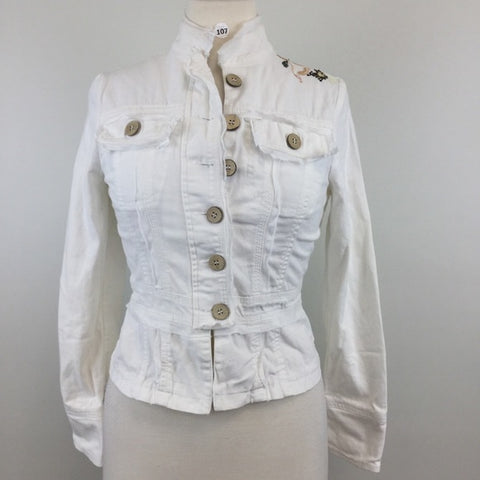 White with Stitching Jacket Size PS