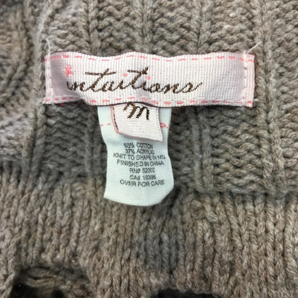 Tan Knit Cover Coat Size M