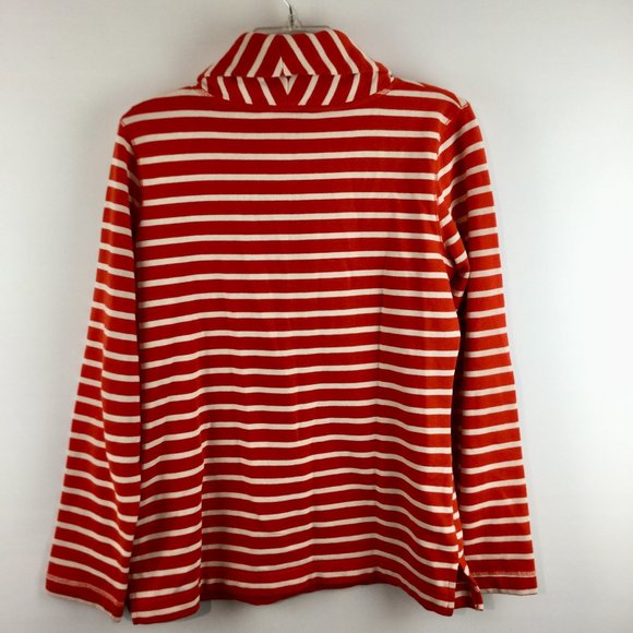 Striped pull over long sleeves jacket SizeM