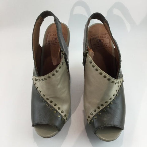 Stubs leather upper wedges heel