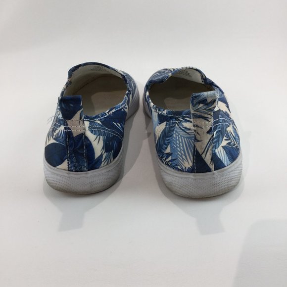 Leaf print top sider sneakers Size 9