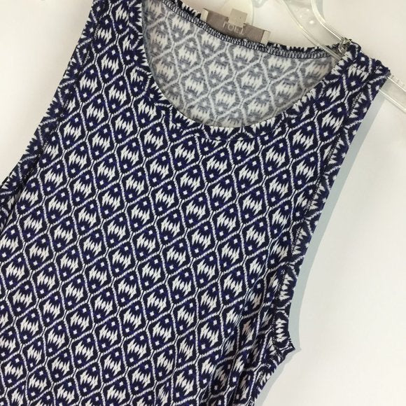 Tee shirt sleeveless print dress