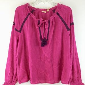 NWT front draw string long sleeves top