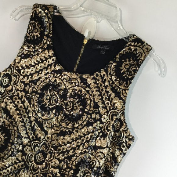 Sequin print sleeveless dress Size L